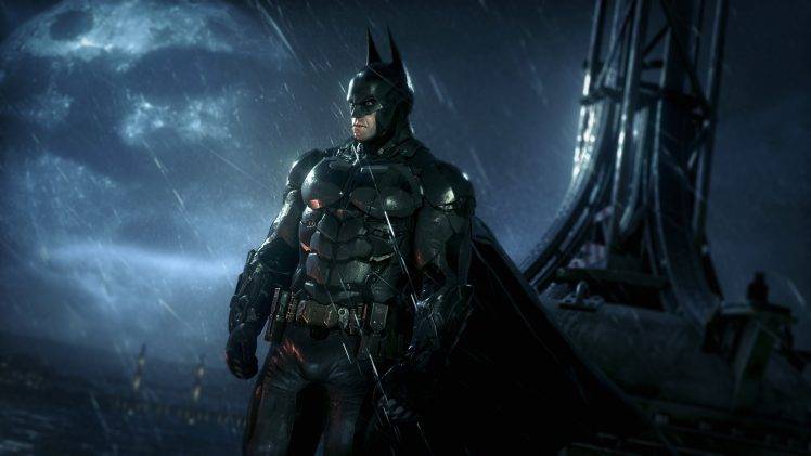Batman, Batman: Arkham Knight, Video Games, Night, Rain HD Wallpaper Desktop Background