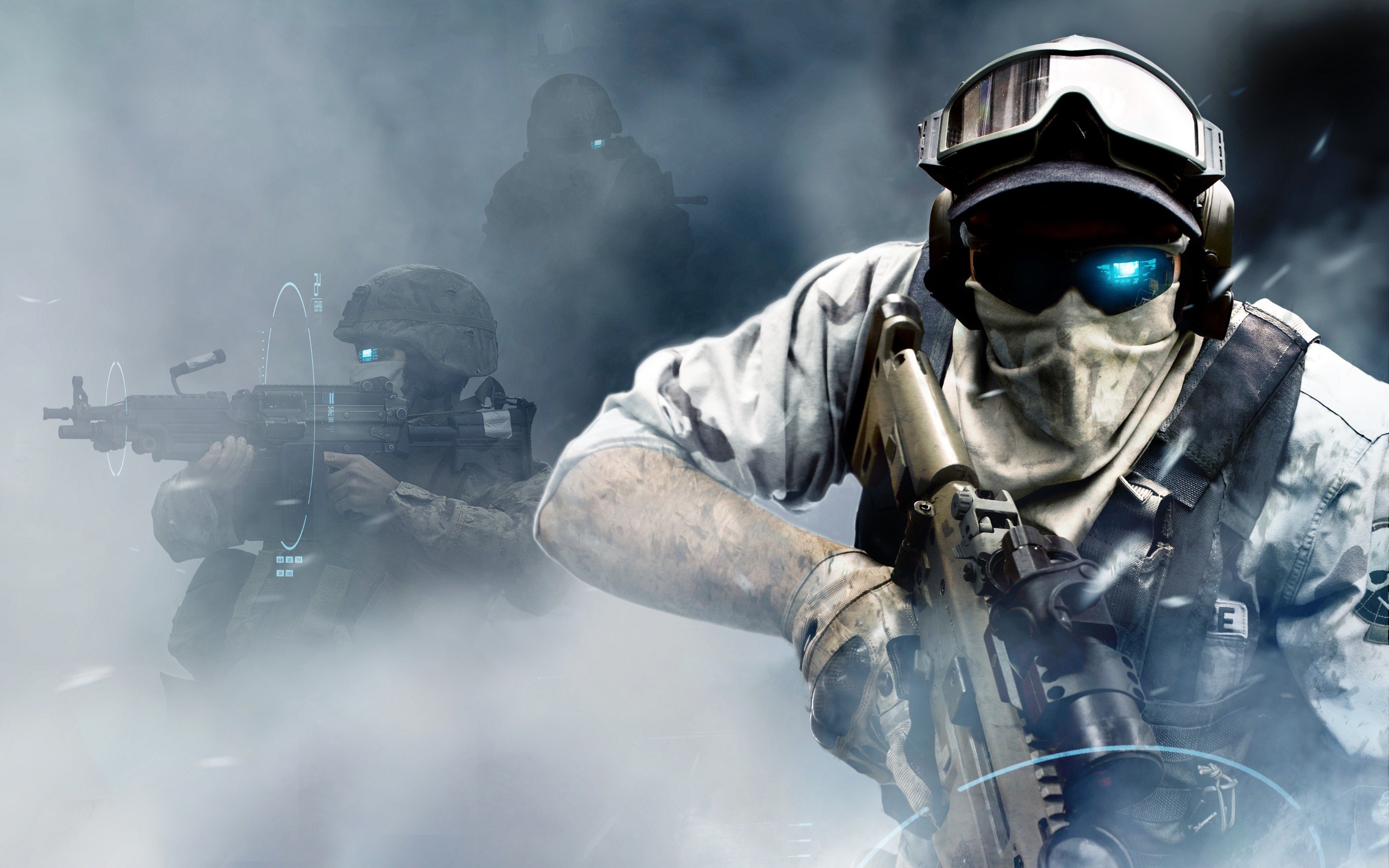 special Forces, Assault Rifle, Machine Gun, Smoke, Tactical, SCAR, Ghost Recon Wallpaper