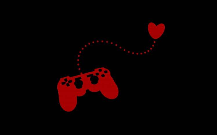 controllers, Video Games, Hearts, Minimalism, Console, PlayStation, PlayStation 3 HD Wallpaper Desktop Background