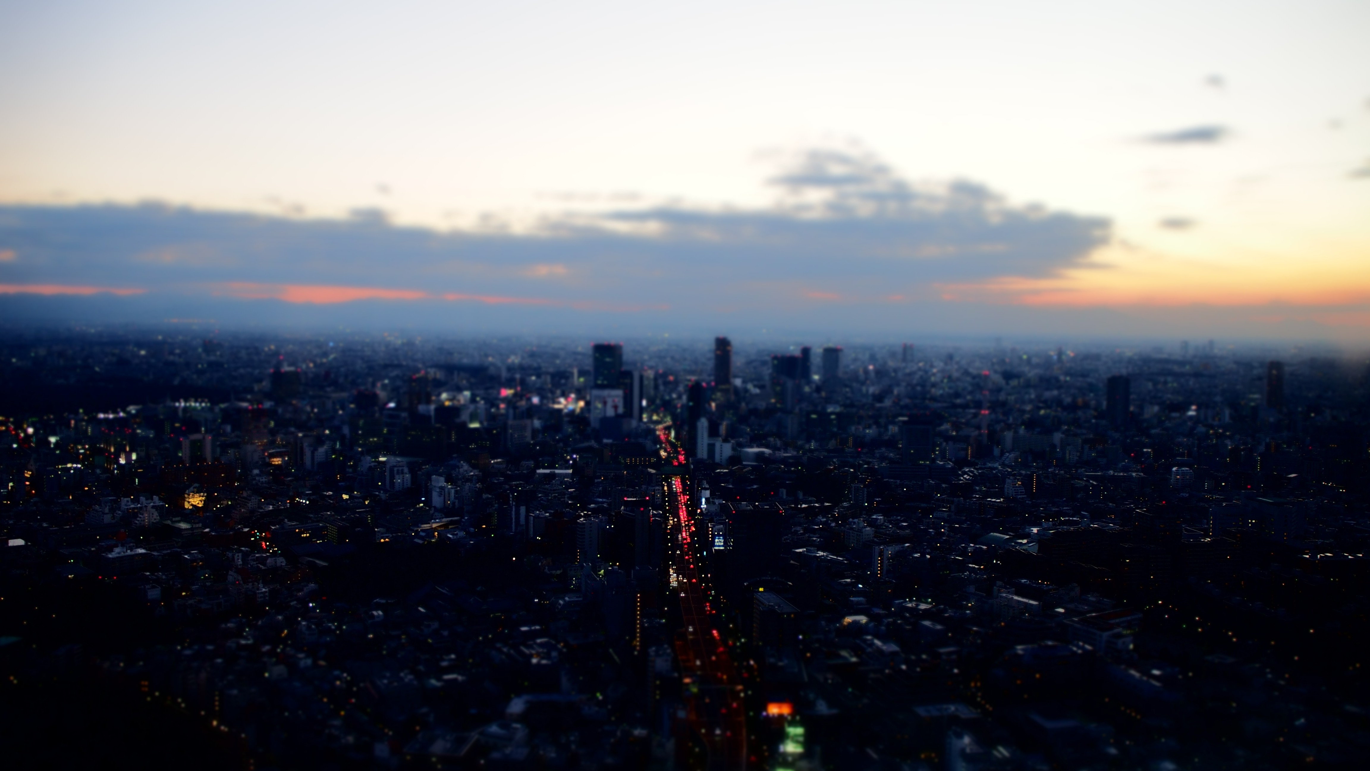 Tokyo, Landscape, Japan, Sunset, Tilt Shift Wallpaper