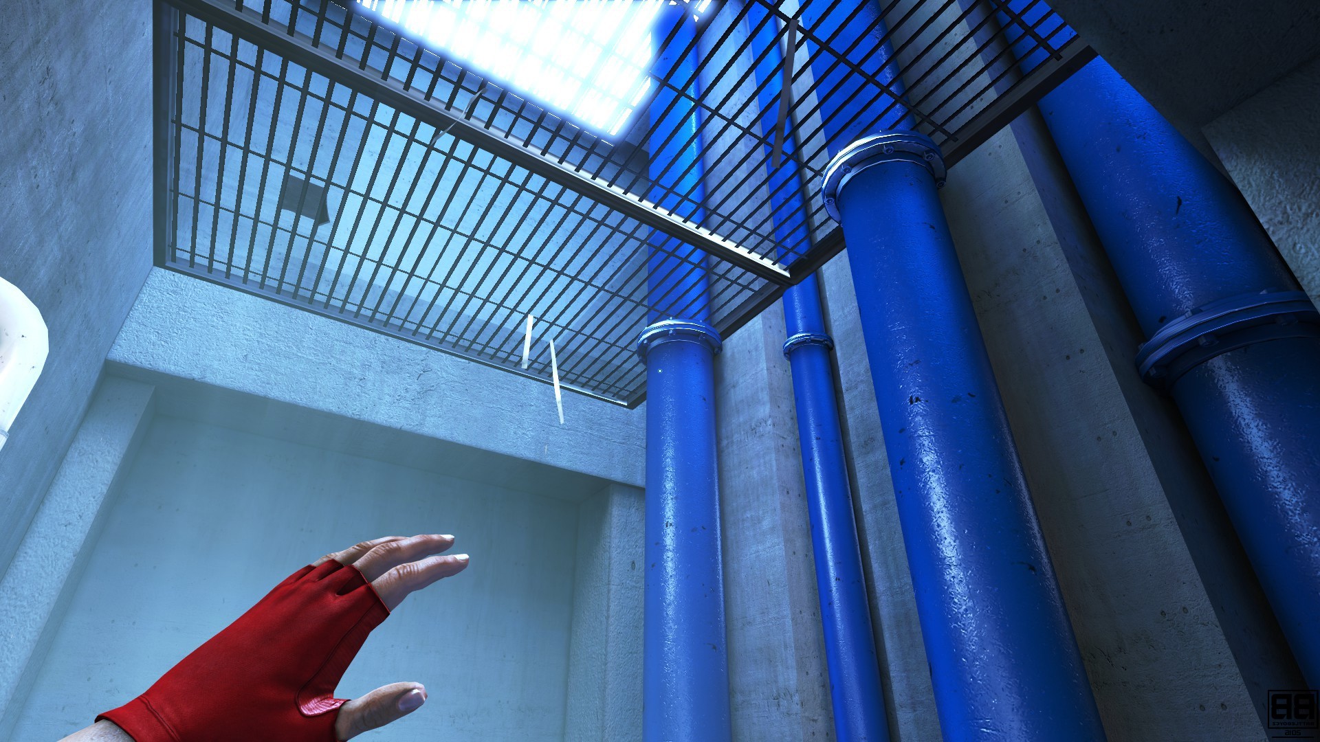 Mirrors Edge, City, Video Games, Green, Lights, Water, Lens Flare Wallpaper
