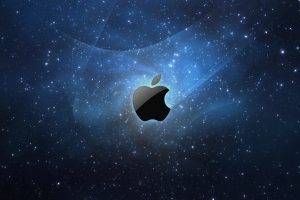 Apple Inc., Logo, Galaxy, Stars