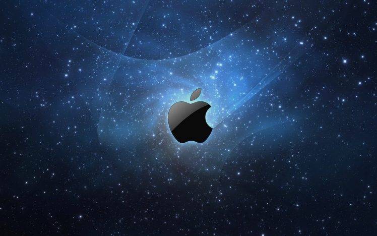 Apple Inc., Logo, Galaxy, Stars HD Wallpaper Desktop Background