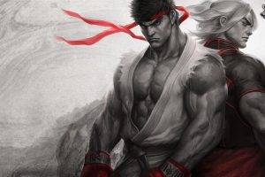 Street Fighter, Street Fighter V, Video Games, Ryu (Street Fighter), Ken (Street Fighter), Artwork