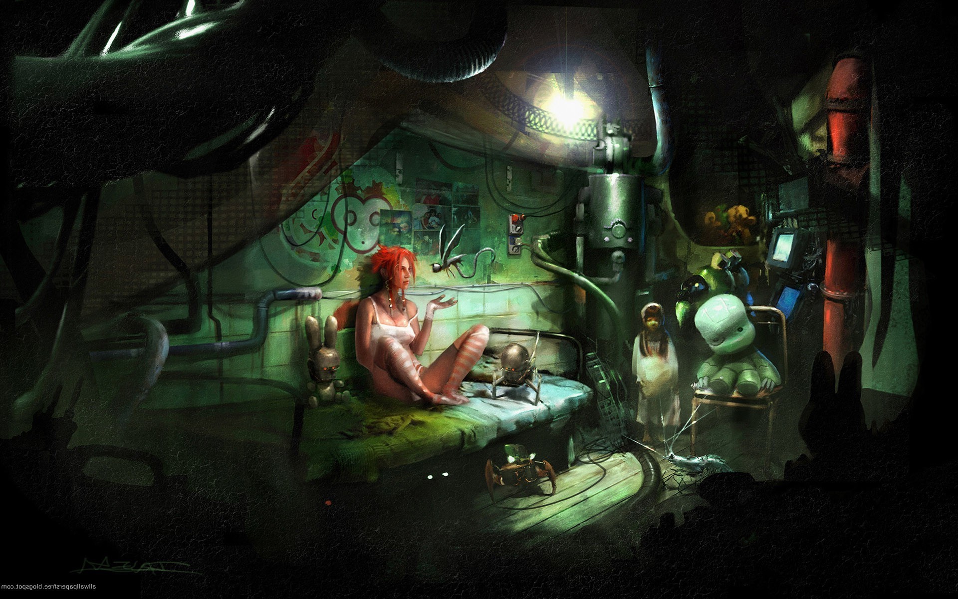 artwork, Women, Nature, Redhead Wallpaper