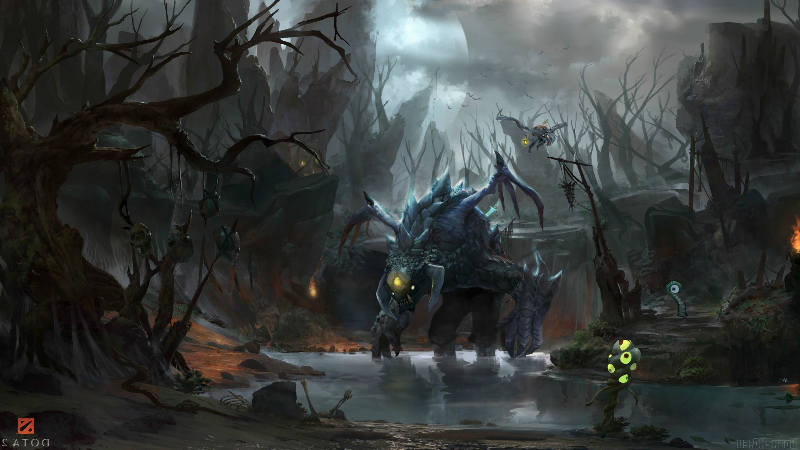 Dota, Dota 2, Defense Of The Ancient, Valve, Valve Corporation, Roshan, Ursa, Heroes Wallpaper