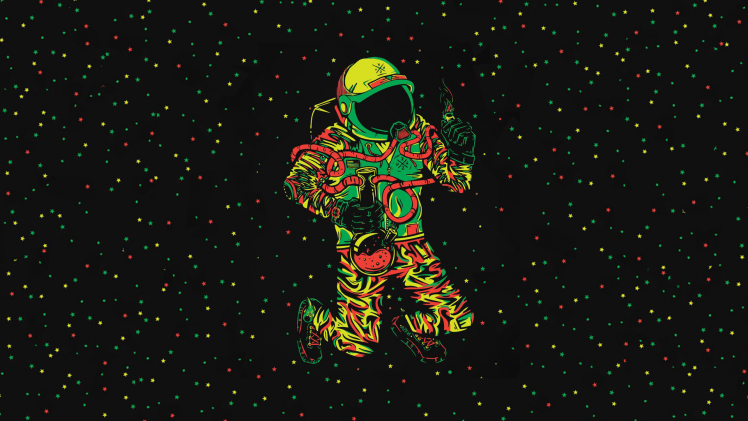 space, Astronaut, Bong, Cannabis HD Wallpaper Desktop Background