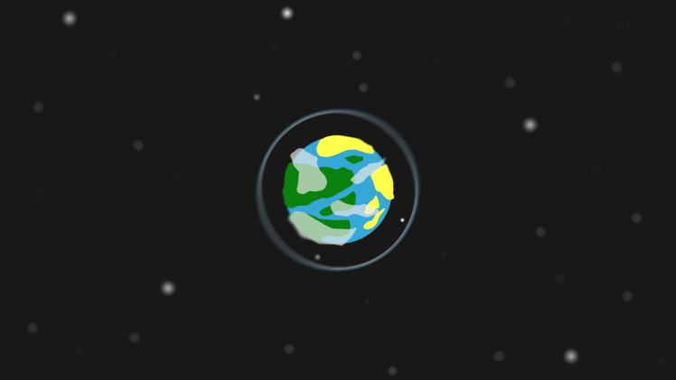 space, Planet, Stars, Minimalism, Tilt Shift HD Wallpaper Desktop Background