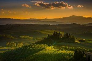 landscape, Tuscany, Italy