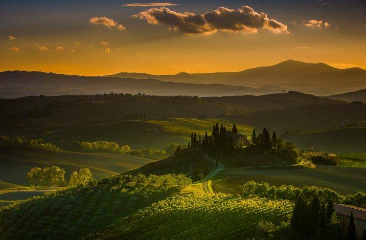 landscape, Tuscany, Italy HD Wallpaper Desktop Background