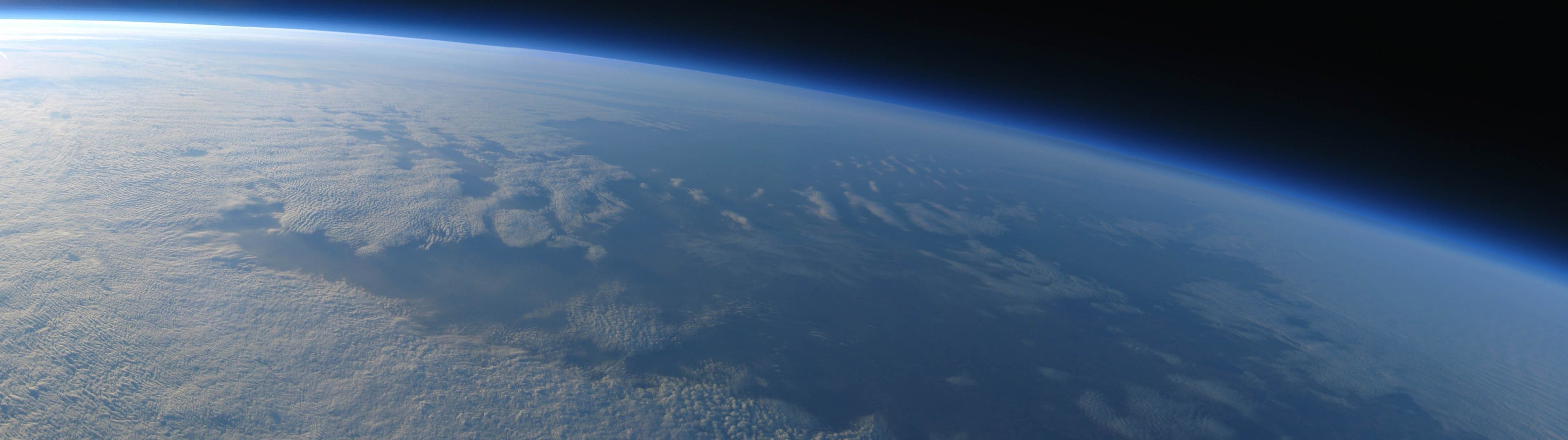 multiple Display, Space, Earth, Clouds, Atmosphere Wallpaper