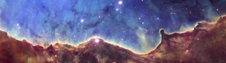multiple Display, Space, Stars, Colorful, Universe, Galaxy HD Wallpaper Desktop Background