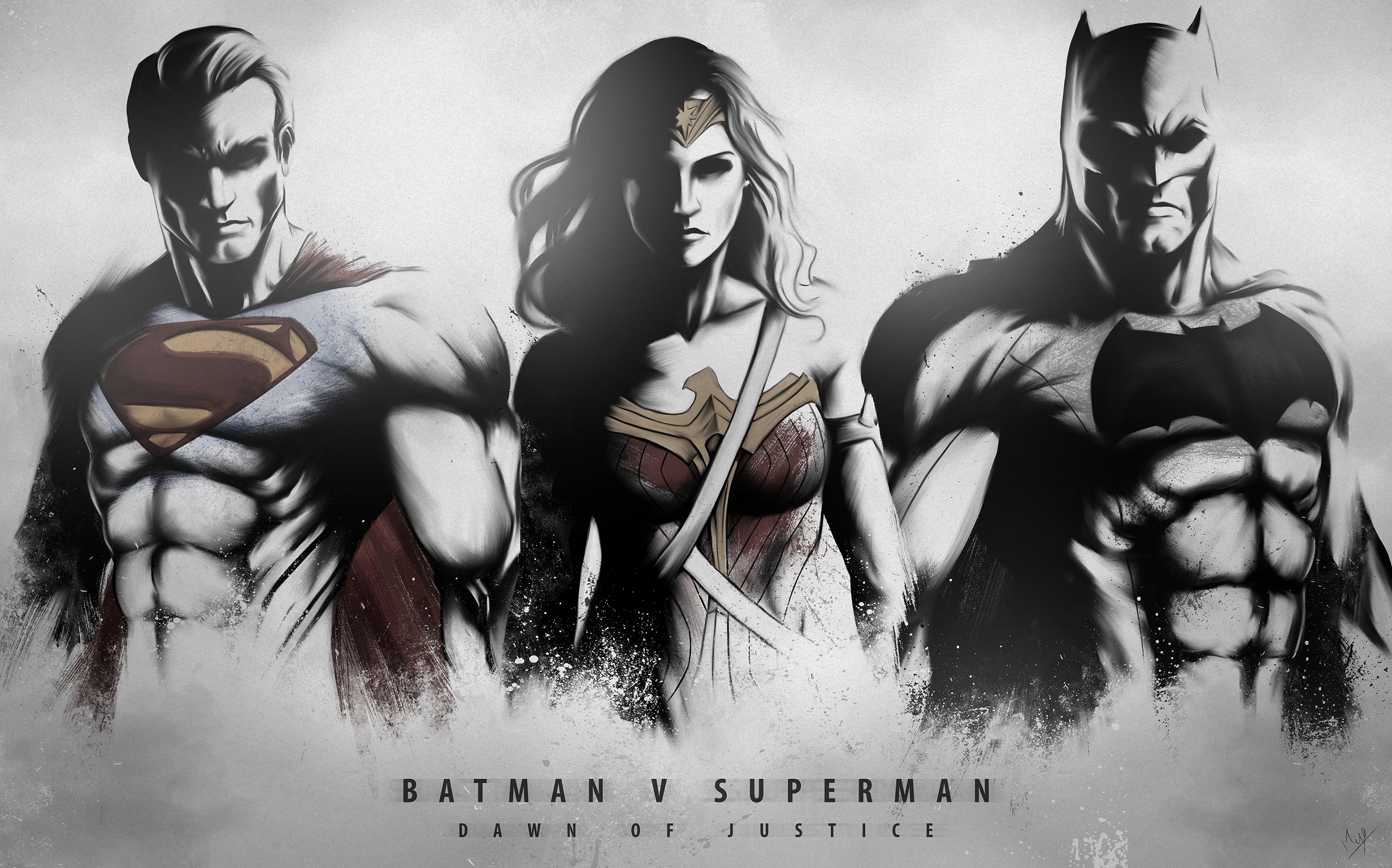 Batman V Superman: Dawn Of Justice, Batman, Superman, Wonder Woman Wallpaper