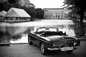 photography, Monochrome, Car, Pond, Water, Depth Of Field