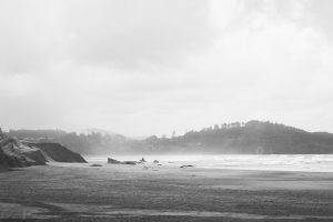 photography, Monochrome, Nature, Sea, Water, Oregon, Coast, Landscape
