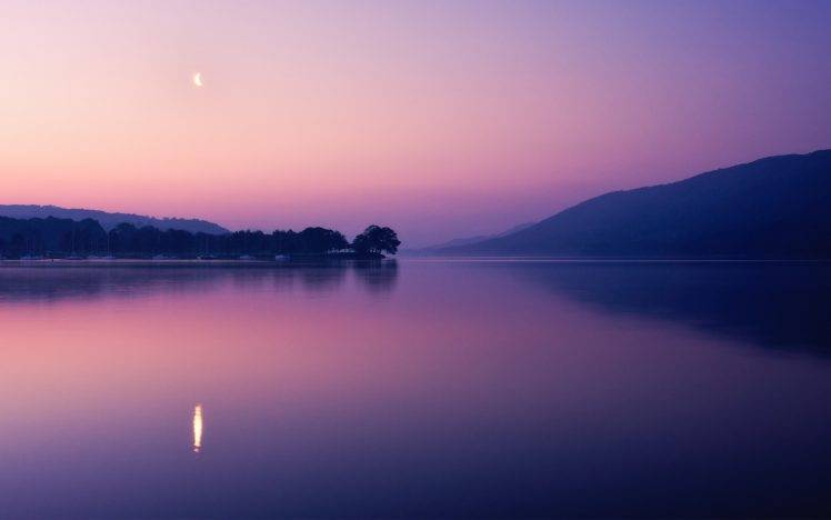 landscape, Photography, Nature, Water, Lake, Dusk, Sunset, Reflection HD Wallpaper Desktop Background