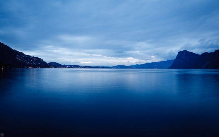 landscape, Photography, Lake, Blue, Water, Switzerland HD Wallpaper Desktop Background