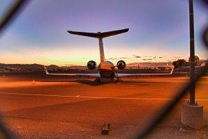photography, Landscape, Urban, City, Airplane, Passenger Aircraft, Jet, Sunset, Airport