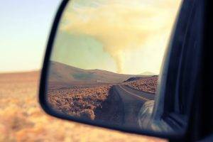 photography, Nature, Landscape, Rearview Mirror, Mirror, Road