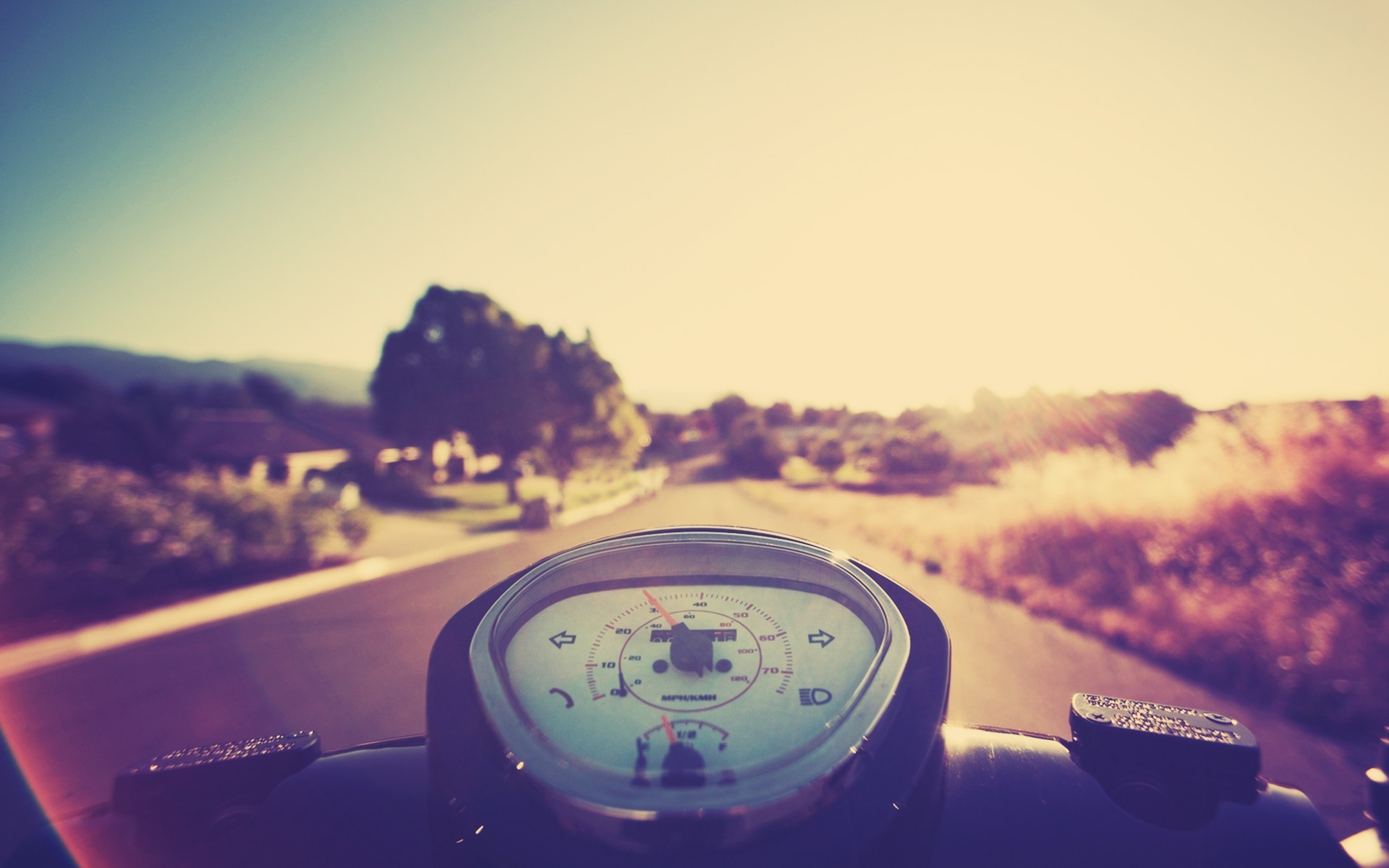 photography, Nature, Landscape, Summer, Sun, Motorcycle, Driving Wallpaper