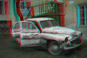 saab, 3D, 3d Picture, Car, Rust, Old Car