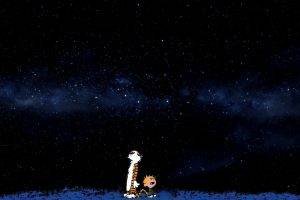 space, Stars, Blue, Comics, Calvin And Hobbes