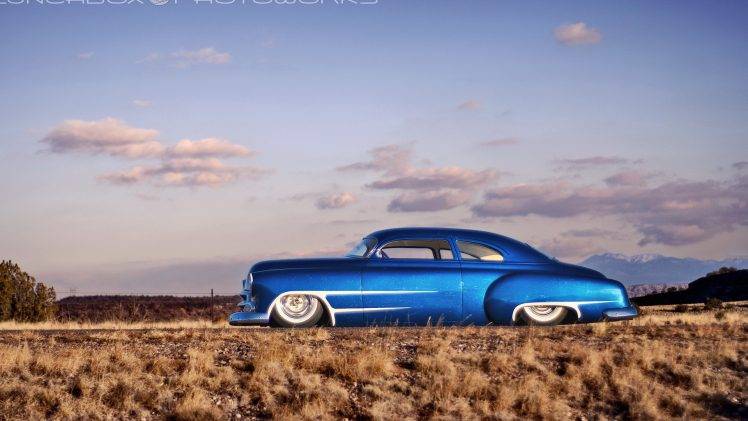 car, Blue Cars, Hot Rod, Chevy, Chevrolet, Desert HD Wallpaper Desktop Background