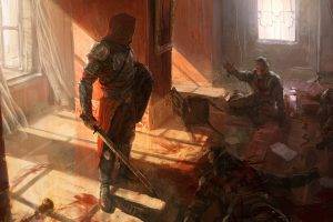 Andree Wallin, Warrior, Sword, Fantasy Art, Medieval, Blood, Assassin, Shields, Concept Art