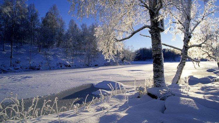 landscape, Winter, Snow, Trees HD Wallpaper Desktop Background