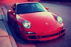 car, Porsche 911, Red Cars