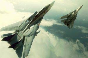 CGI, Video Games, Airplane, Aircraft, F 14 Tomcat, Ace Combat