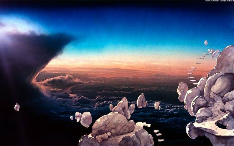 Roger Dean, Rock, Fantasy Art, Clouds HD Wallpaper Desktop Background