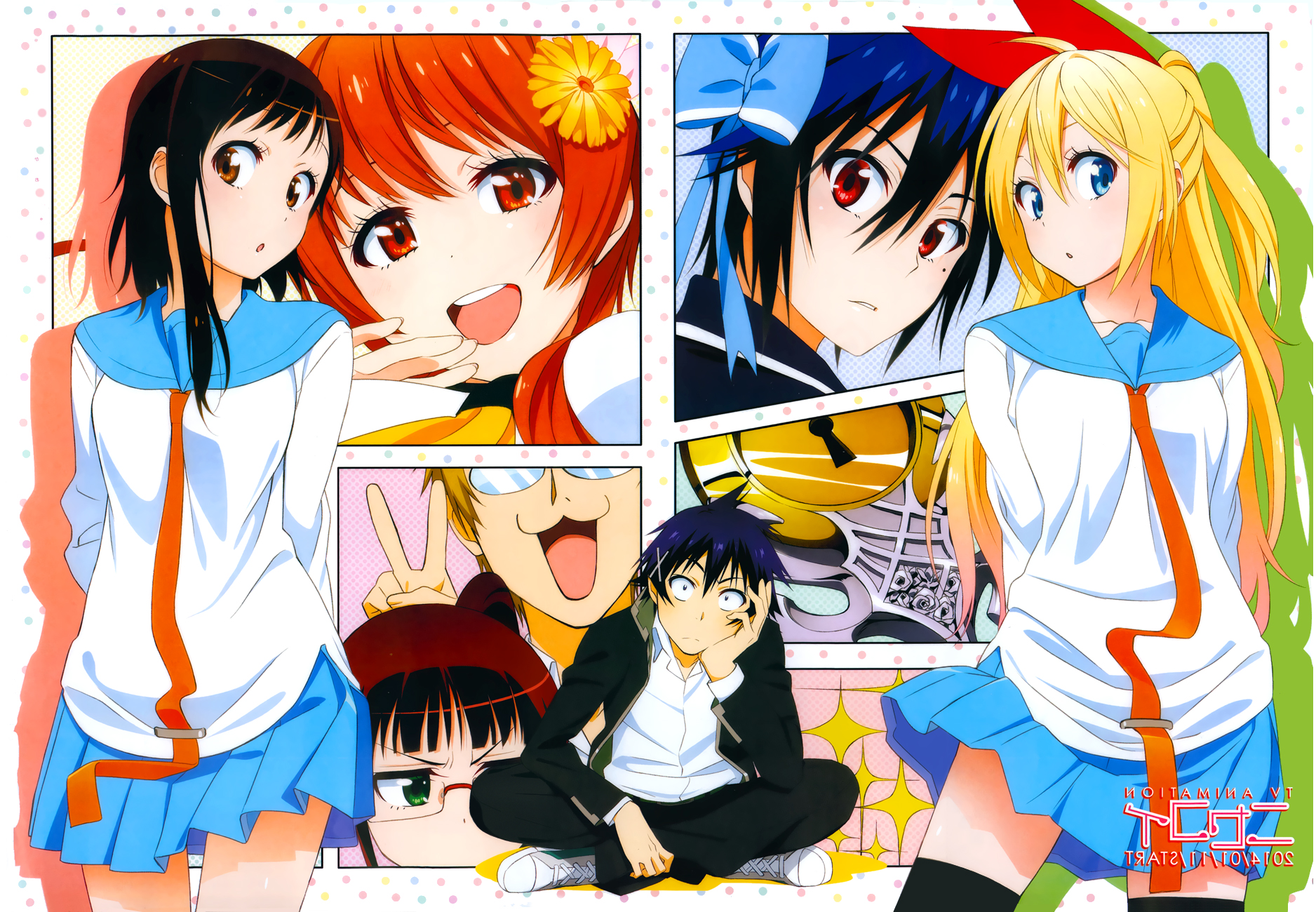 Nisekoi, Anime, Kirisaki Chitoge, Tsugumi Seishirou, Tachibana Marika,  Onodera Kosaki, Shuu Maiko, Ichijou Raku, Sexy Anime Wallpapers HD /  Desktop and Mobile Backgrounds