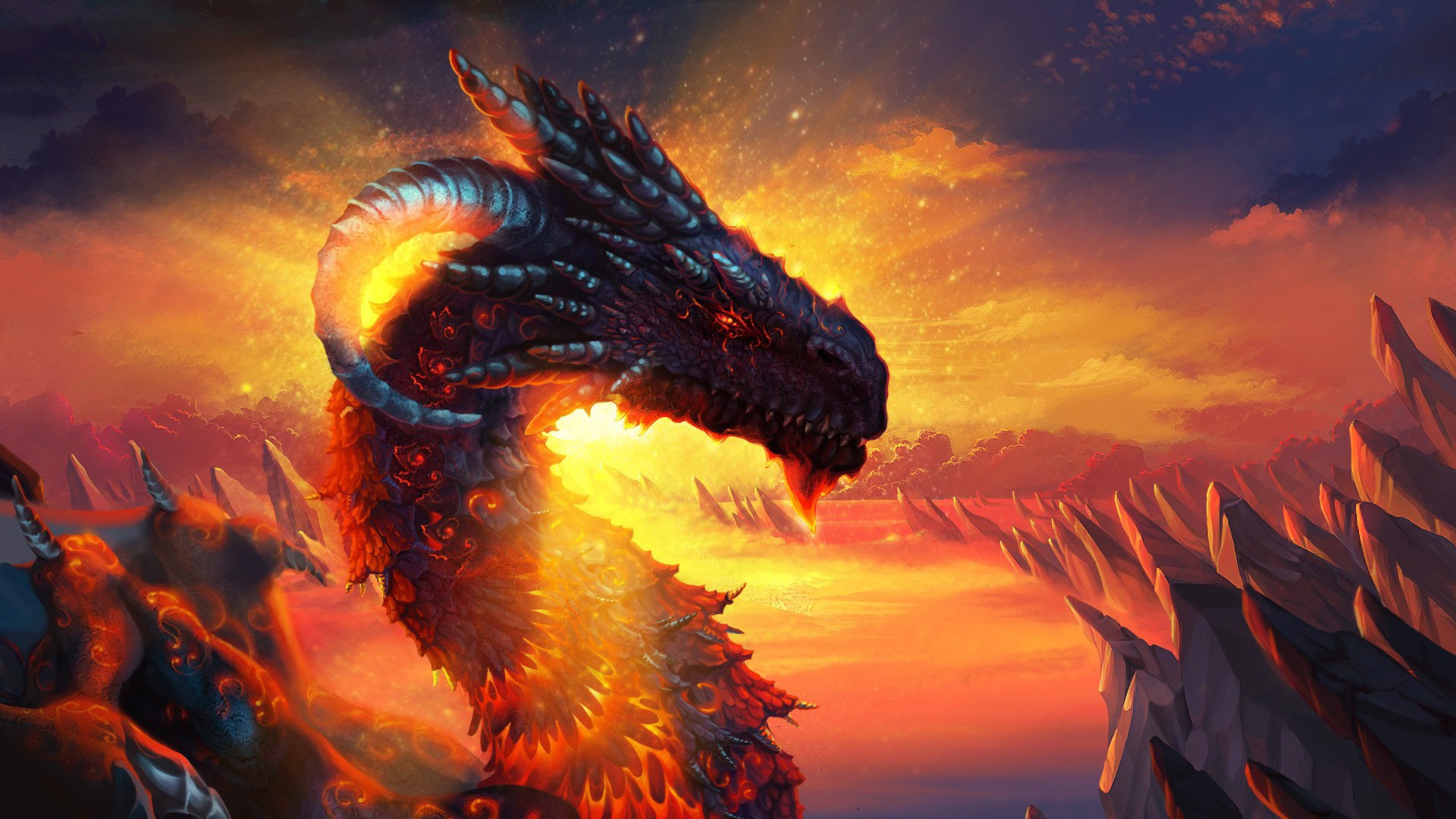 dragon, Artwork, Fantasy Art, Concept Art, Magic, Sunlight Wallpapers