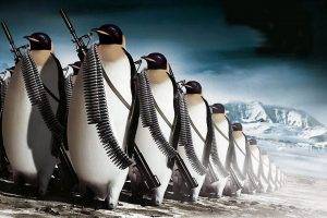penguins, Humor, Army