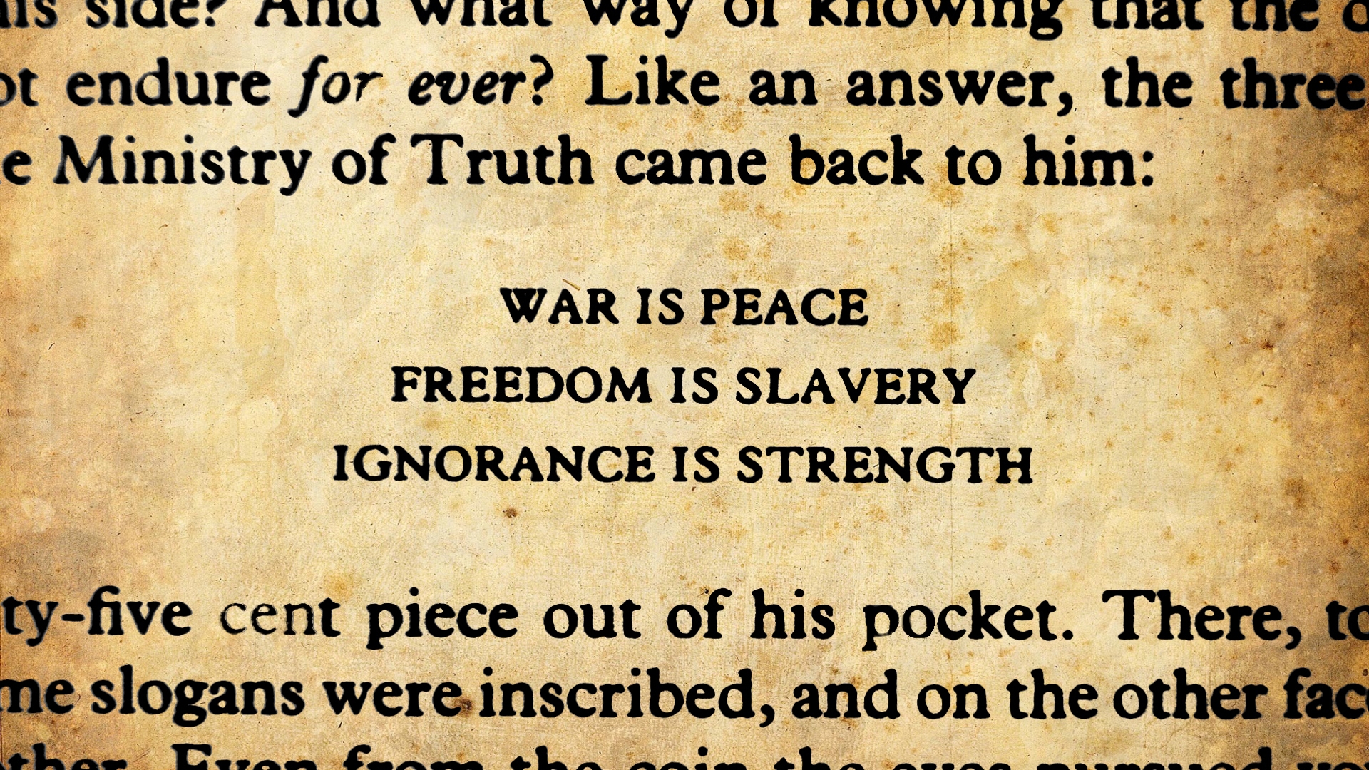 1984, George Orwell, Books, Quote Wallpaper