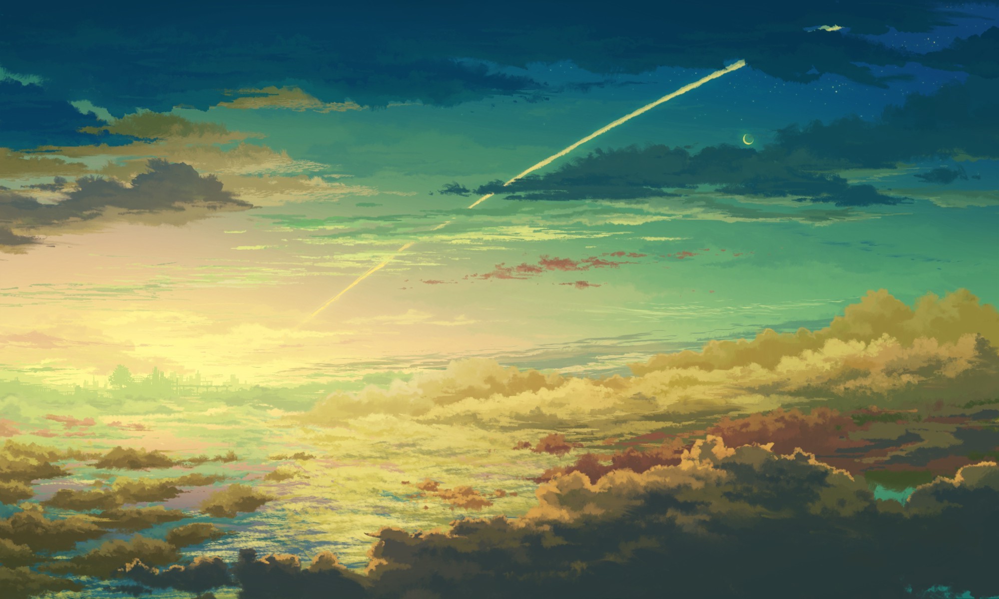 clouds, Space, Anime Wallpapers HD / Desktop and Mobile Backgrounds