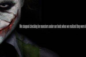 Batman, Joker, The Dark Knight, Heath Ledger, Quote, Typography, Typographic Portraits