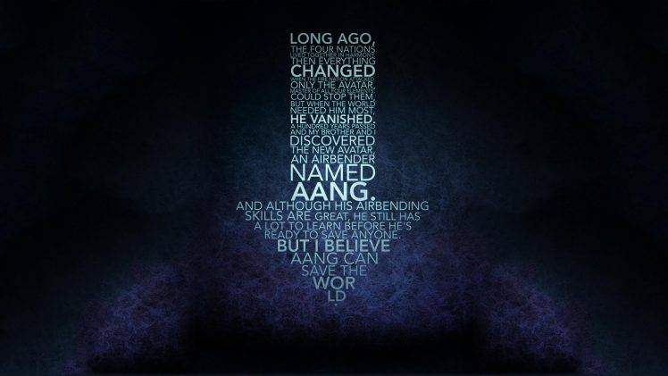 Avatar: The Last Airbender, Aang, Quote, Typography HD Wallpaper Desktop Background