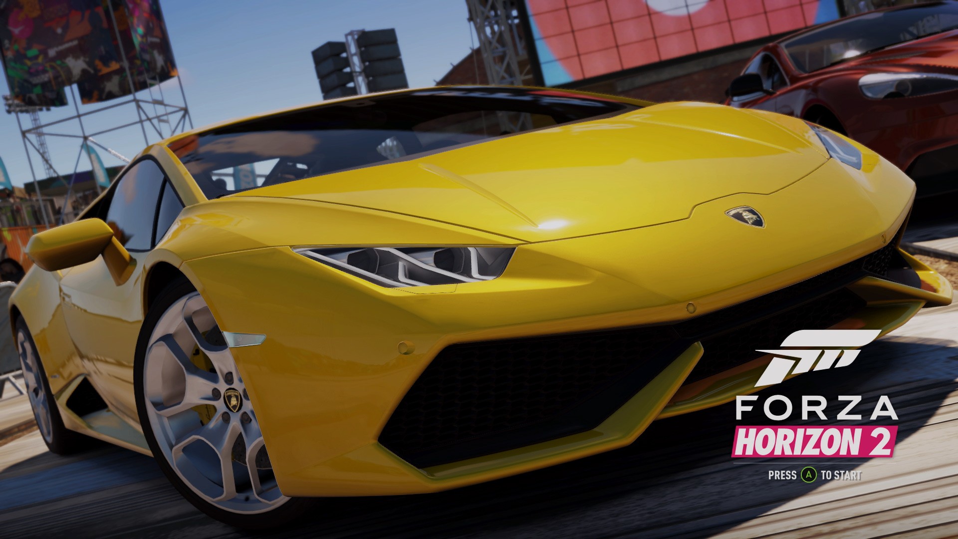 Forza Horizon 2, Lamborghini Huracan, Video Games, Yellow Cars Wallpaper