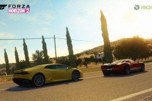 Forza Horizon 2, Lamborghini Huracan, Ford GT, Video Games, Xbox 360