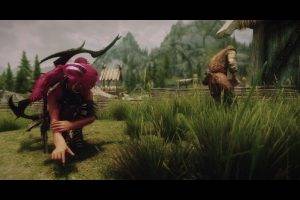 The Elder Scrolls V: Skyrim, Video Games, Bows, Sword, Women, Horns, Painted Nails