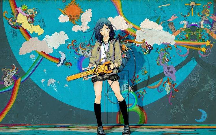 rainbows, Anime Girls, Anime HD Wallpaper Desktop Background