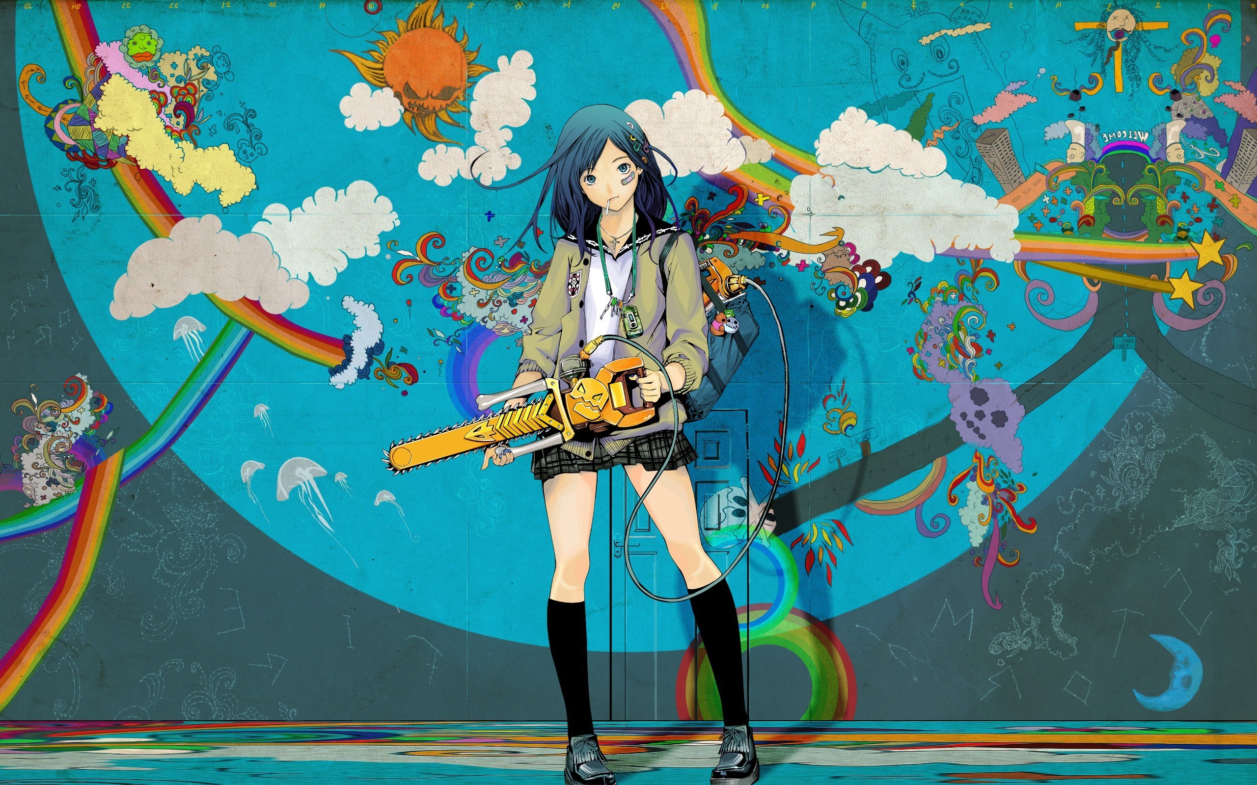 rainbows, Anime Girls, Anime Wallpaper