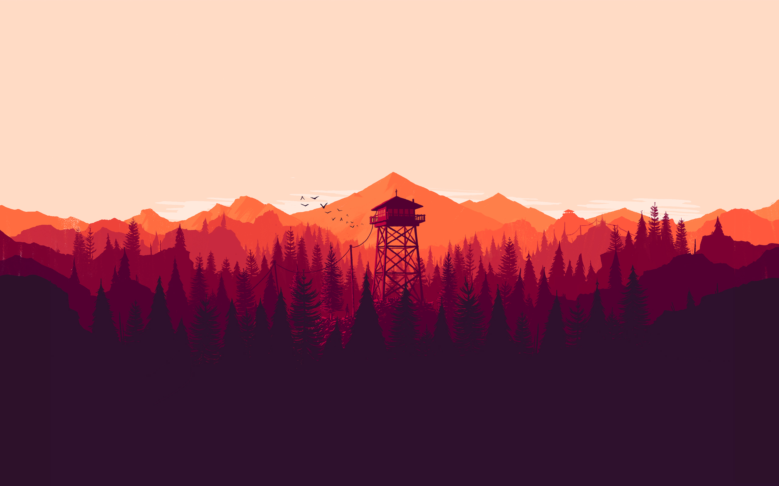 Campo Santo, Video Games, Watching Tower, Mountain, Minimalism, Hunting