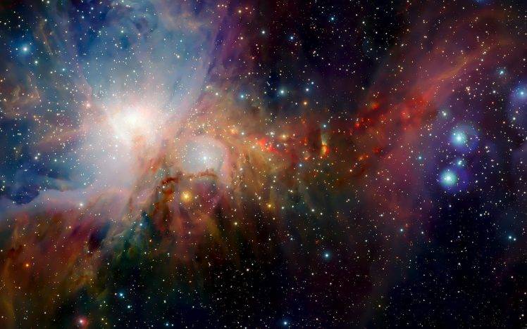 nebula, Horsehead Nebula, Space, Stars, Lights, Neon HD Wallpaper Desktop Background