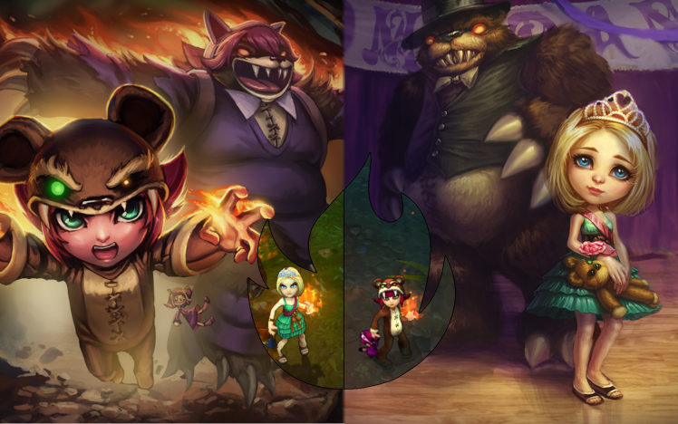 Annie league of legends tibbers vampiranhya zoe animated