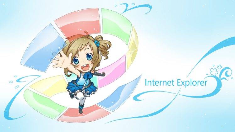 Aizawa Inori, Chibi, Internet Explorer HD Wallpaper Desktop Background