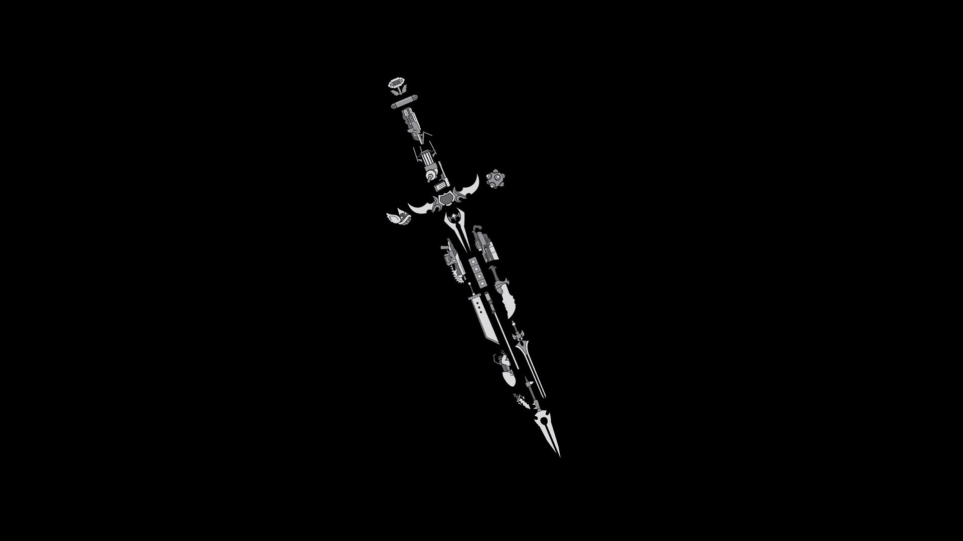 weapon, Fantasy Weapons, Minimalism, Video Games Wallpaper