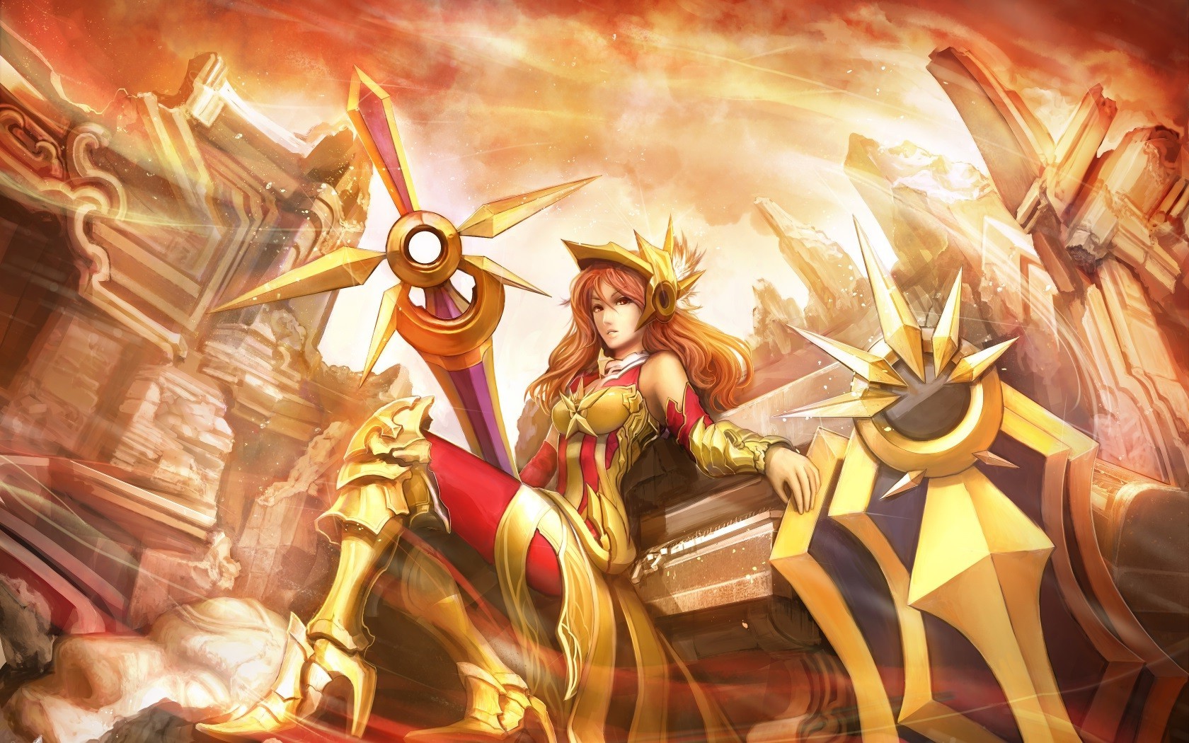 League Of Legends, Leona, Anime Wallpaper